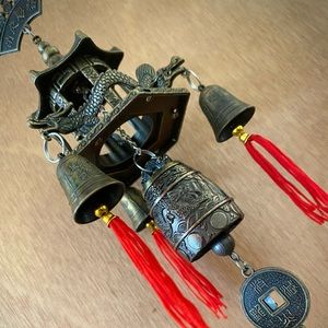 THERAPEUTIC FENG SHUI DRAGON WIND CHIME LUCK ENERG